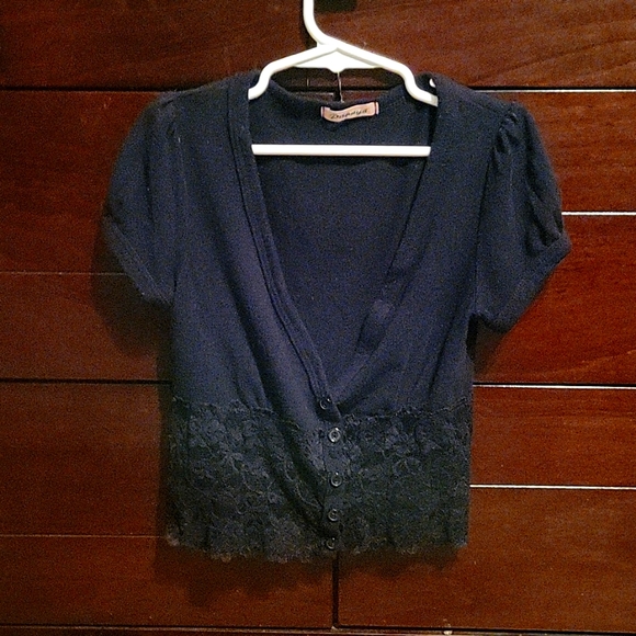 Papaya Tops - Black cardigan size small juniors